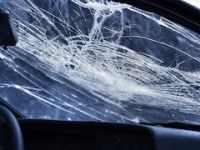 destroyed windshield
