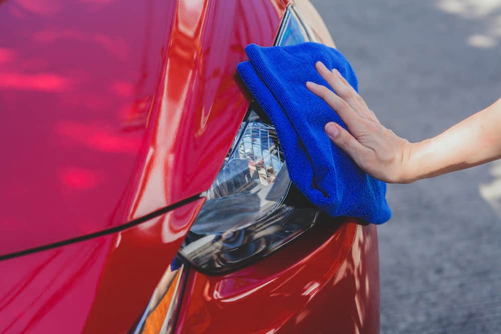 Removing Sap From Car with Towel