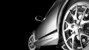 A shinny car after auto detailing services performed.