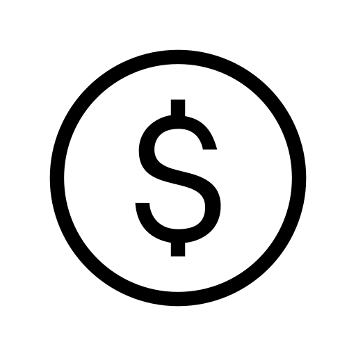 Quarter coin icon